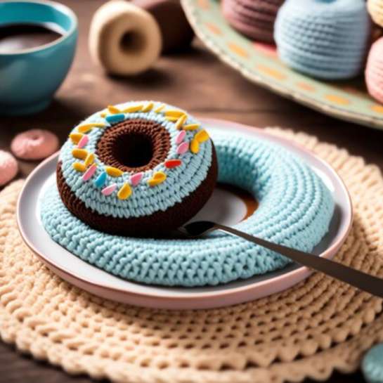 Bánh Donut Đan Len